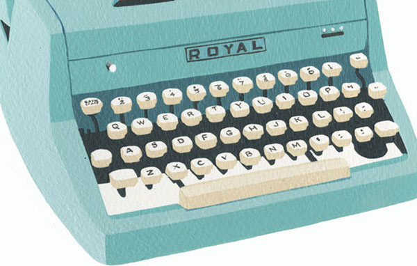 Illustration typewriter main